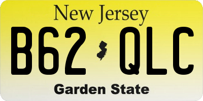 NJ license plate B62QLC