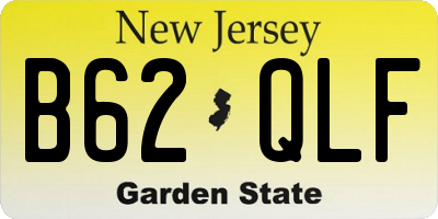 NJ license plate B62QLF