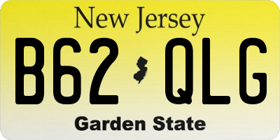 NJ license plate B62QLG
