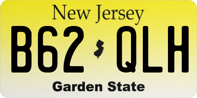 NJ license plate B62QLH