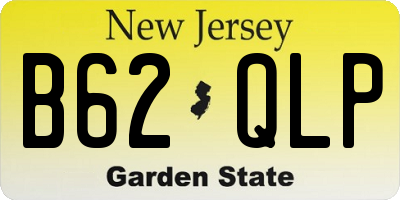 NJ license plate B62QLP