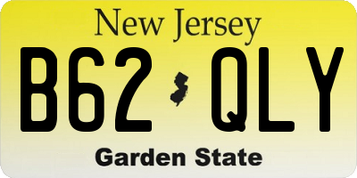 NJ license plate B62QLY