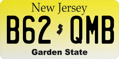 NJ license plate B62QMB