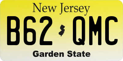 NJ license plate B62QMC