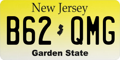 NJ license plate B62QMG