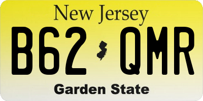 NJ license plate B62QMR