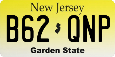 NJ license plate B62QNP