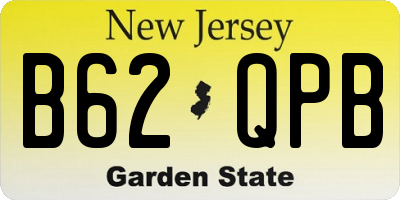 NJ license plate B62QPB
