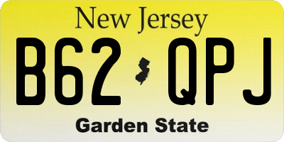 NJ license plate B62QPJ