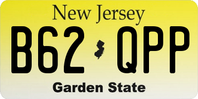NJ license plate B62QPP