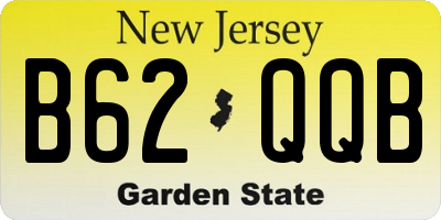 NJ license plate B62QQB