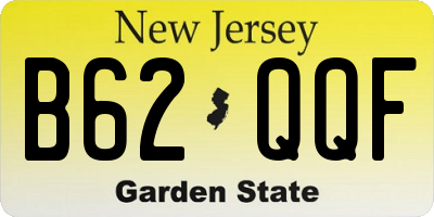 NJ license plate B62QQF