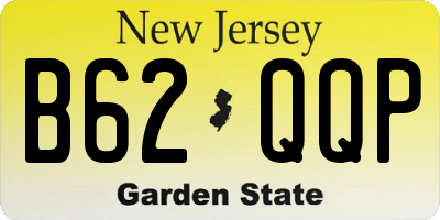 NJ license plate B62QQP