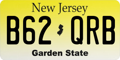 NJ license plate B62QRB