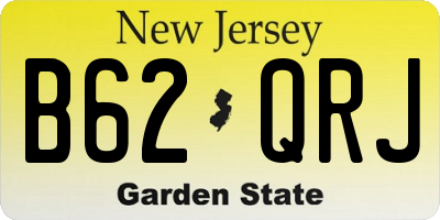 NJ license plate B62QRJ