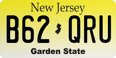 NJ license plate B62QRU