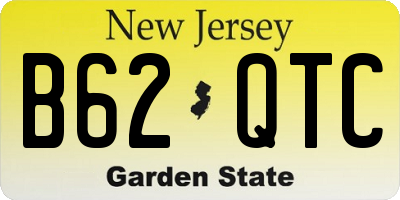 NJ license plate B62QTC