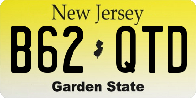 NJ license plate B62QTD