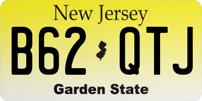 NJ license plate B62QTJ