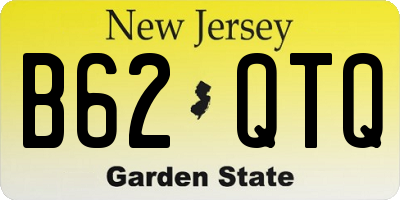 NJ license plate B62QTQ