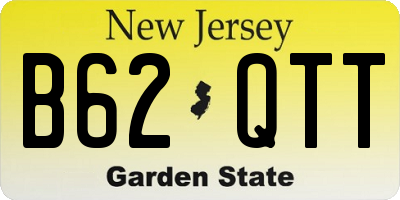 NJ license plate B62QTT