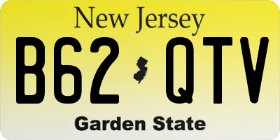 NJ license plate B62QTV