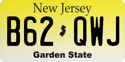 NJ license plate B62QWJ