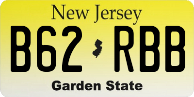 NJ license plate B62RBB