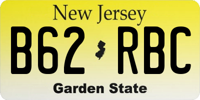 NJ license plate B62RBC
