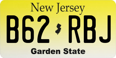 NJ license plate B62RBJ