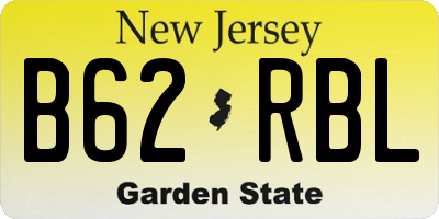 NJ license plate B62RBL