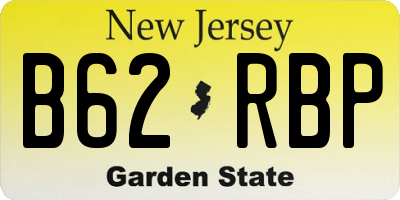 NJ license plate B62RBP