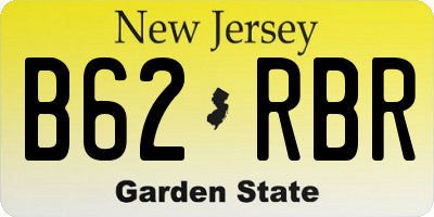 NJ license plate B62RBR