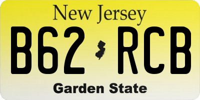 NJ license plate B62RCB