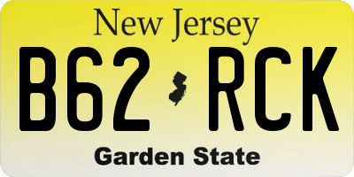 NJ license plate B62RCK