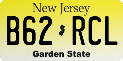 NJ license plate B62RCL