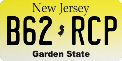 NJ license plate B62RCP