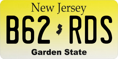 NJ license plate B62RDS