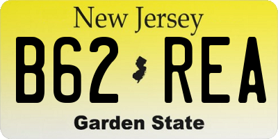 NJ license plate B62REA