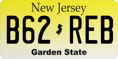 NJ license plate B62REB