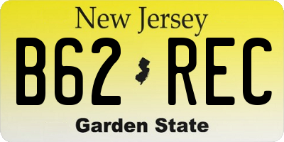 NJ license plate B62REC
