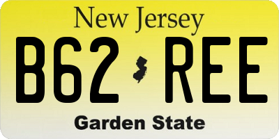 NJ license plate B62REE