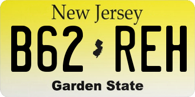 NJ license plate B62REH
