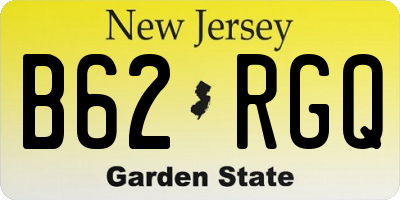 NJ license plate B62RGQ