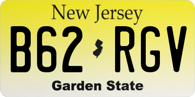 NJ license plate B62RGV