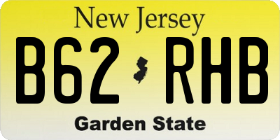 NJ license plate B62RHB