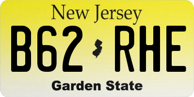 NJ license plate B62RHE
