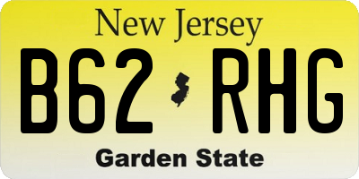 NJ license plate B62RHG