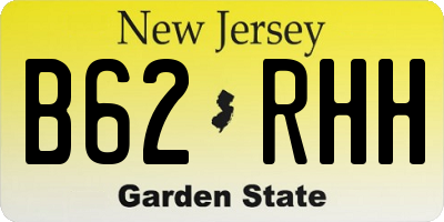 NJ license plate B62RHH