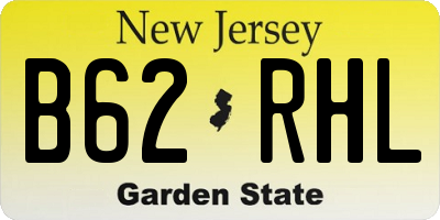 NJ license plate B62RHL